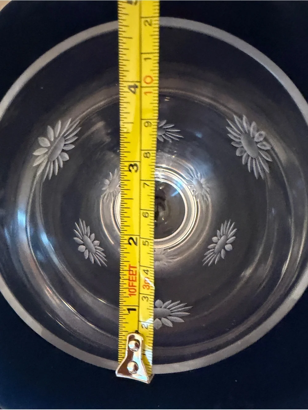 Vintage Clear Glass 8.5